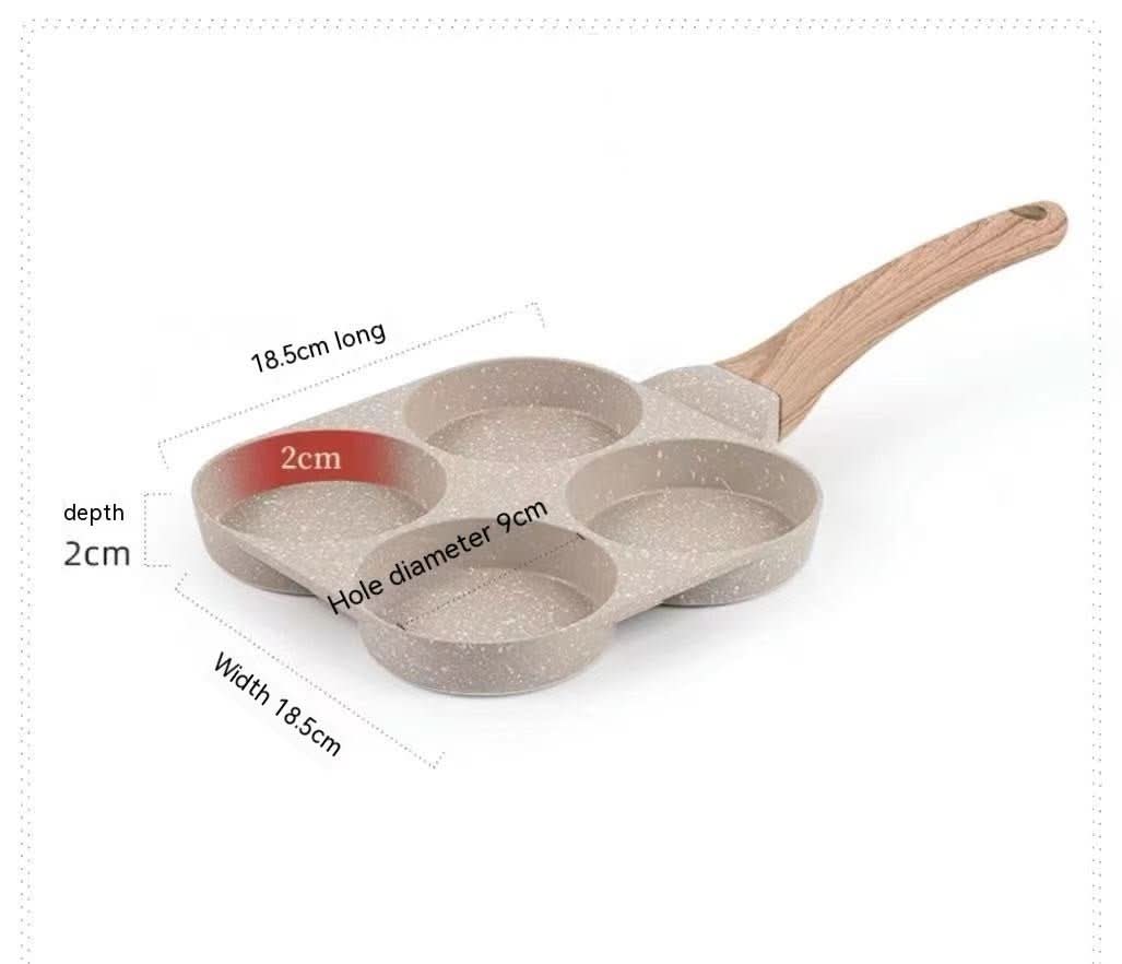 4 - Cup Nonstick Egg & Burger Frying Pan – Induction Compatible Breakfast Skillet Cookware - Duly Kitchen