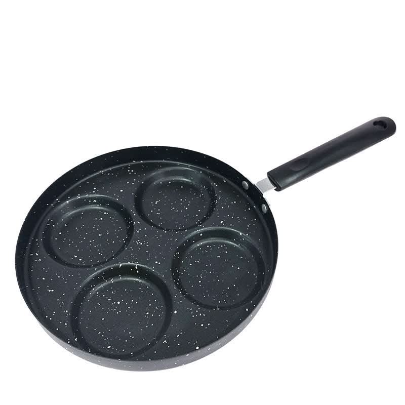 4 - Hole Nonstick Fried Egg Pan Flat Bottom Skillet for Gas, Electric & Induction Cookware - Duly Kitchen