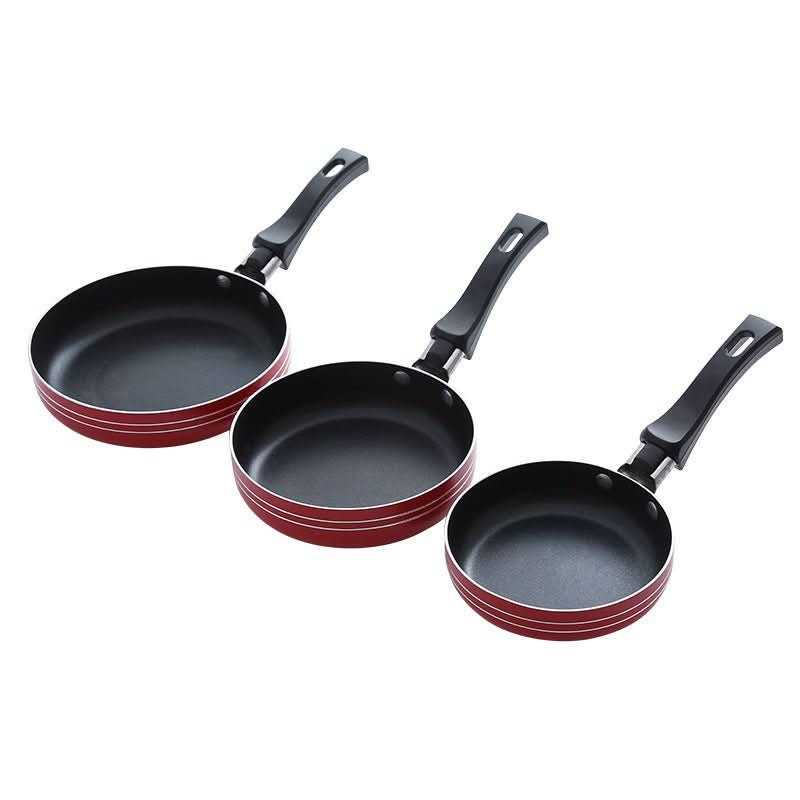 Mini Nonstick Frying Pan Small Aluminum Egg Skillet 12cm 14cm 16cm Cookware - Duly Kitchen