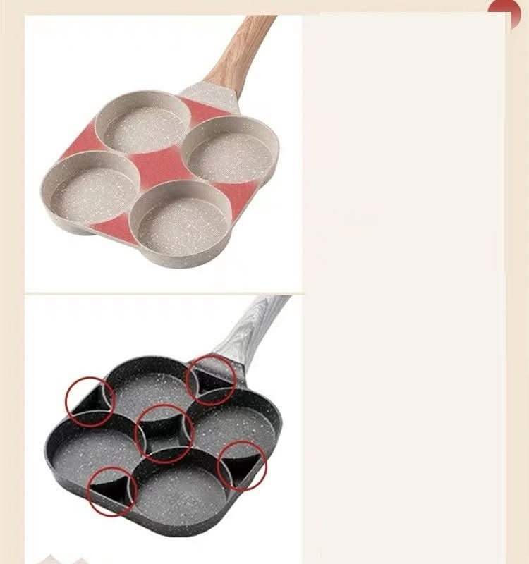 4 - Cup Nonstick Egg & Burger Frying Pan – Induction Compatible Breakfast Skillet Cookware - Duly Kitchen