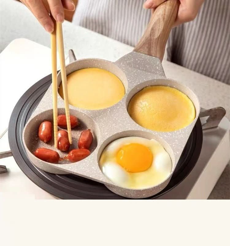 4 - Cup Nonstick Egg & Burger Frying Pan – Induction Compatible Breakfast Skillet Cookware - Duly Kitchen