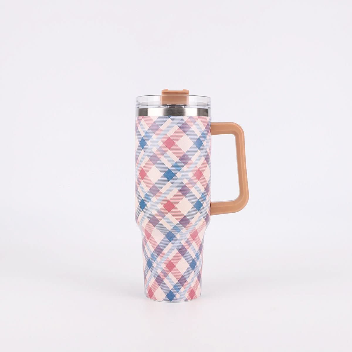 40oz Stainless Steel Insulated Tumbler with Handle and Lid – 1200ml Drinkware - Duly Kitchen
