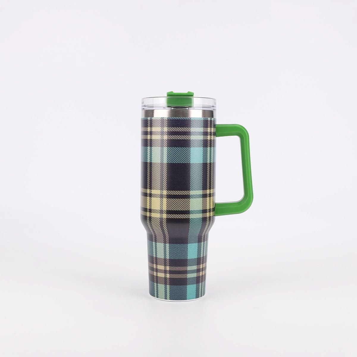 40oz Stainless Steel Insulated Tumbler with Handle and Lid – 1200ml Drinkware - Duly Kitchen