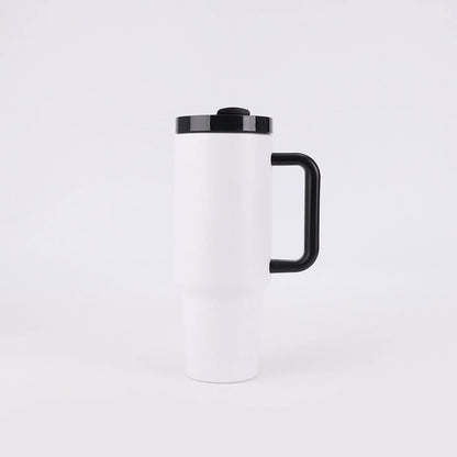 40oz Stainless Steel Insulated Tumbler with Handle and Lid – 1200ml Drinkware - Duly Kitchen