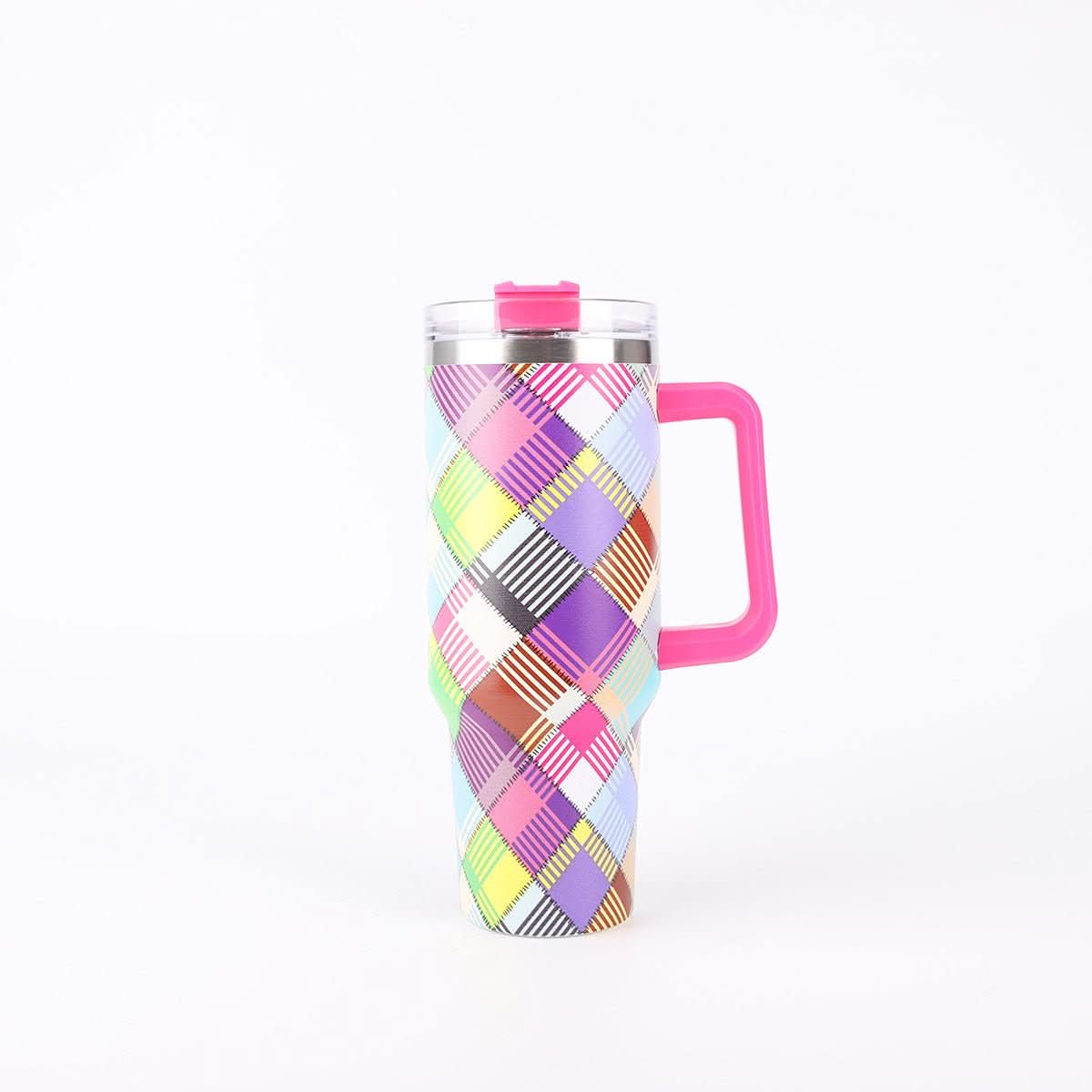 40oz Stainless Steel Insulated Tumbler with Handle and Lid – 1200ml Drinkware - Duly Kitchen