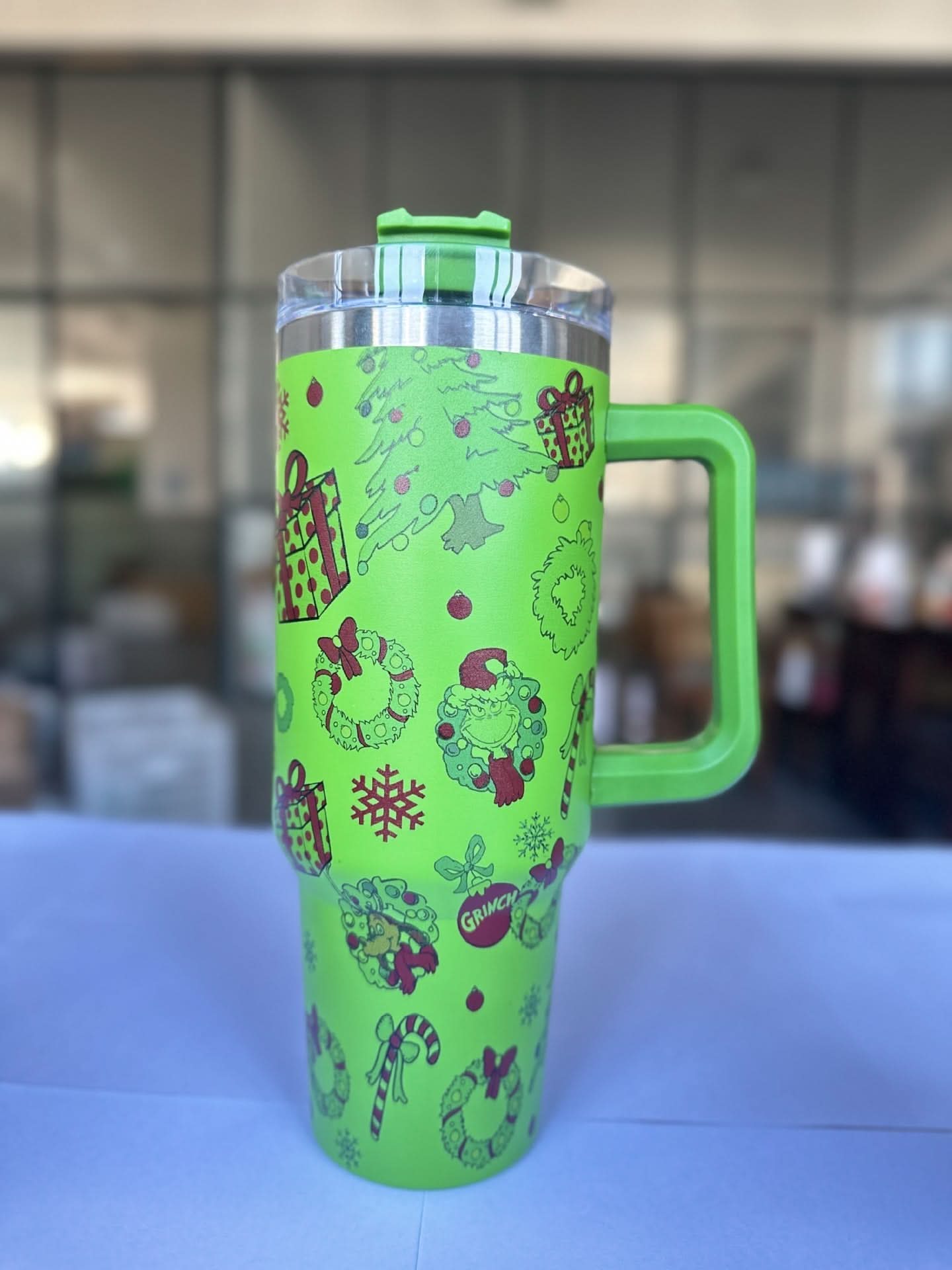 40oz Stainless Steel Insulated Tumbler with Handle and Lid – 1200ml Drinkware - Duly Kitchen