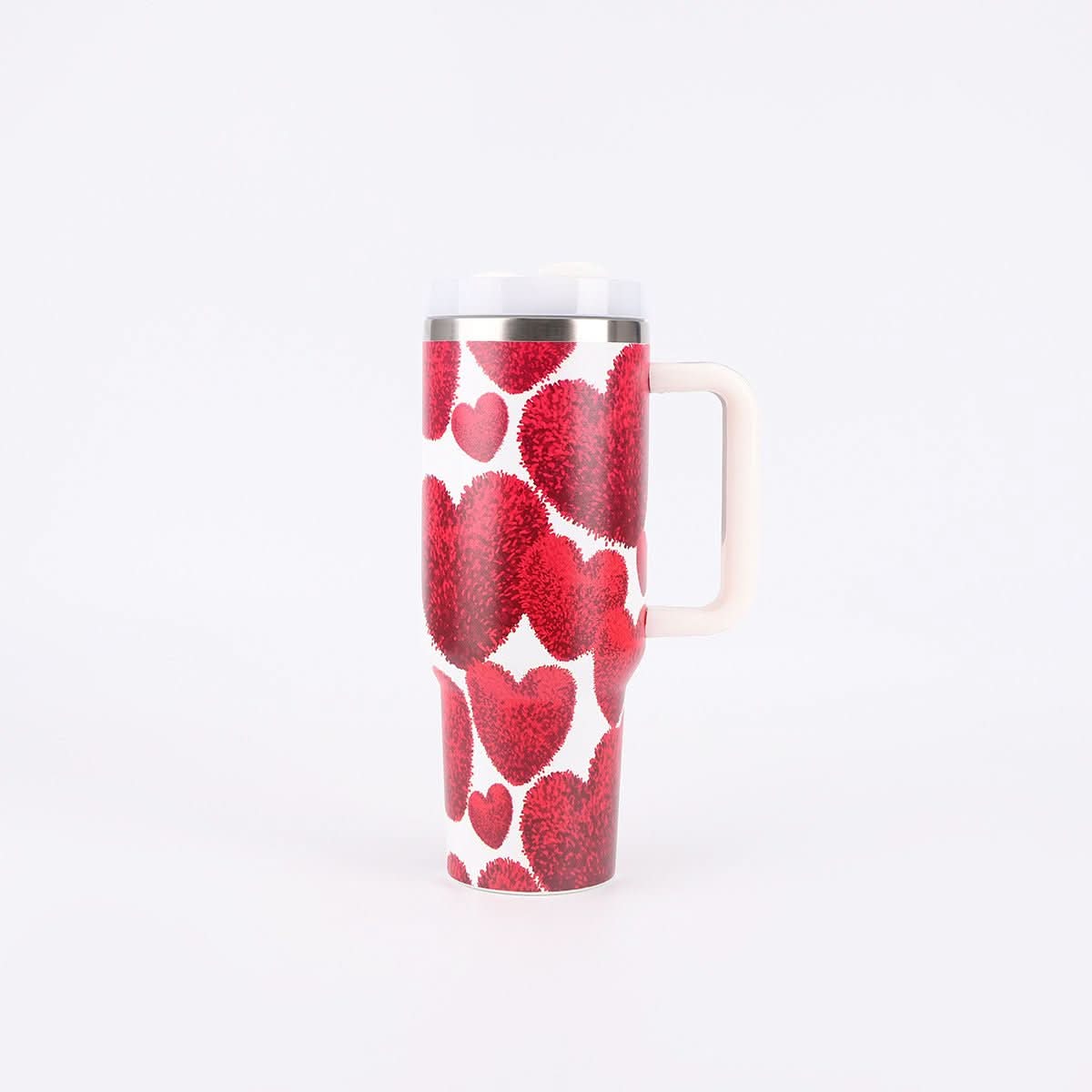 40oz Stainless Steel Insulated Tumbler with Handle and Lid – 1200ml Drinkware - Duly Kitchen