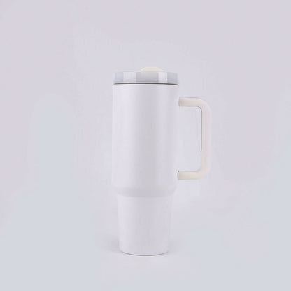 40oz Stainless Steel Insulated Tumbler with Handle and Lid – 1200ml Drinkware - Duly Kitchen