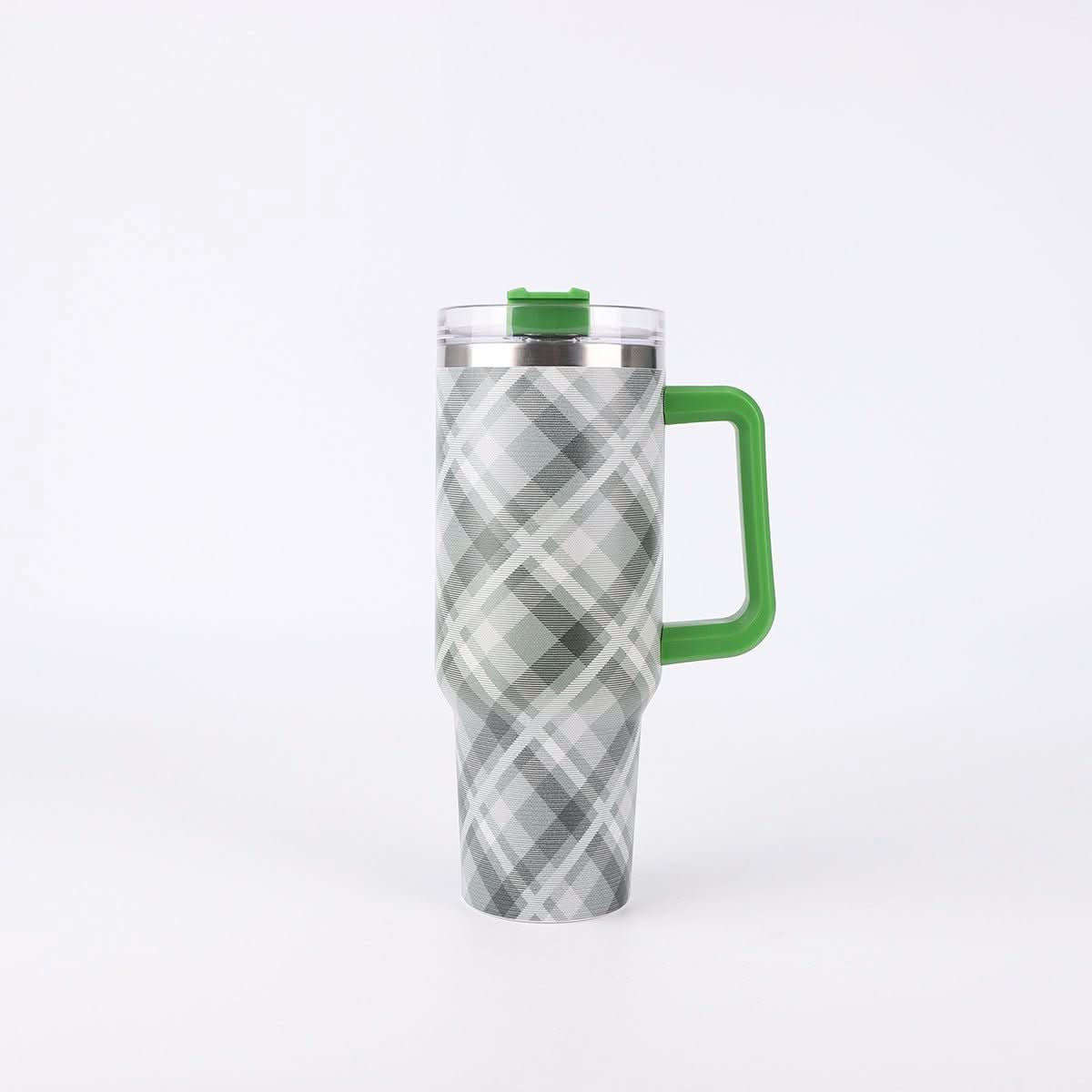 40oz Stainless Steel Insulated Tumbler with Handle and Lid – 1200ml Drinkware - Duly Kitchen