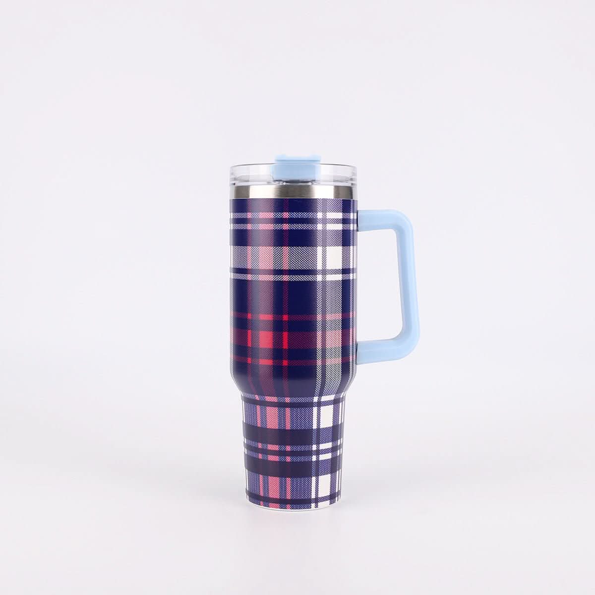 40oz Stainless Steel Insulated Tumbler with Handle and Lid – 1200ml Drinkware - Duly Kitchen