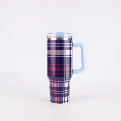 40oz Stainless Steel Insulated Tumbler with Handle and Lid – 1200ml Drinkware - Duly Kitchen