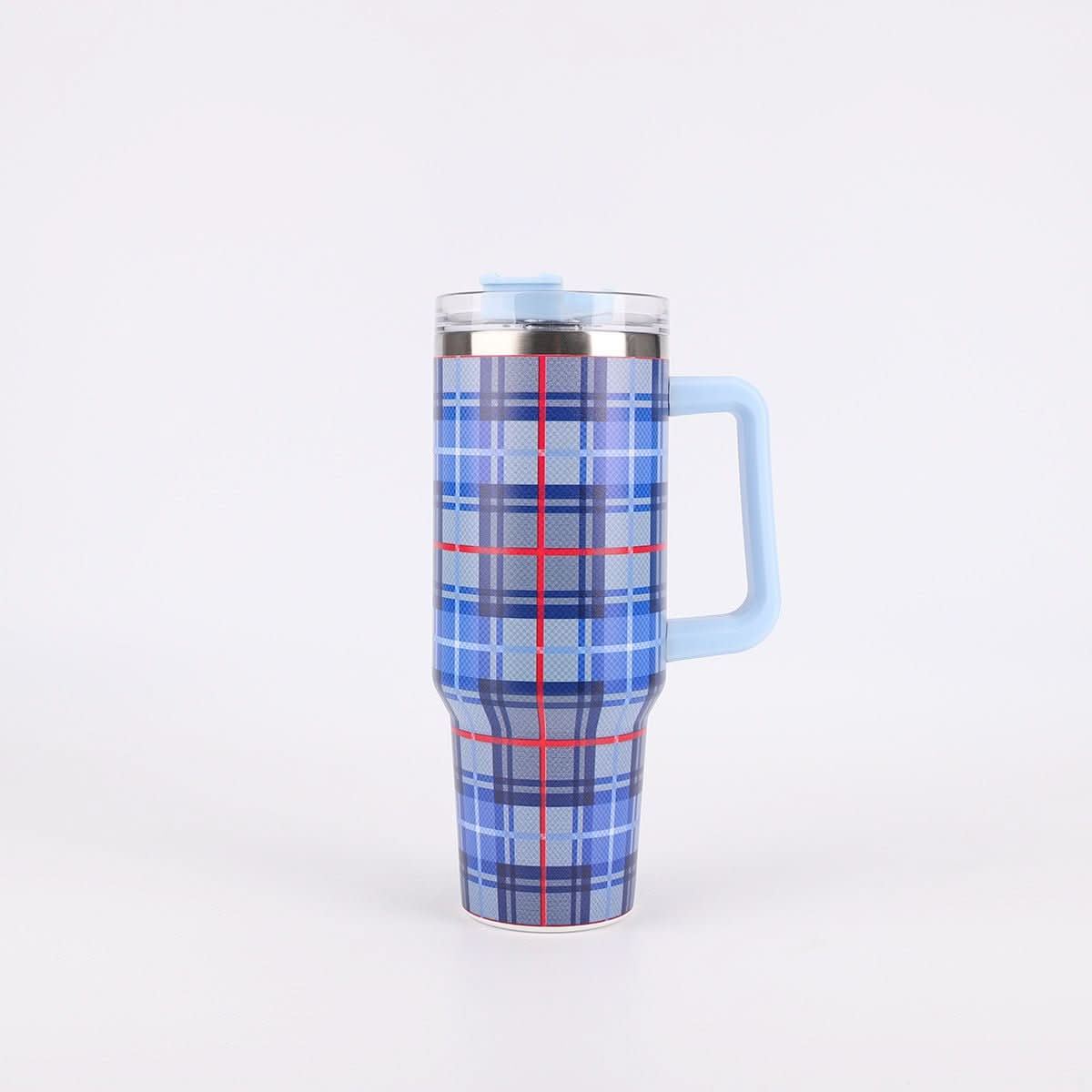 40oz Stainless Steel Insulated Tumbler with Handle and Lid – 1200ml Drinkware - Duly Kitchen
