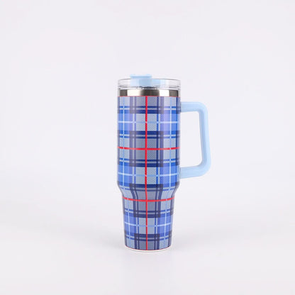 40oz Stainless Steel Insulated Tumbler with Handle and Lid – 1200ml Drinkware - Duly Kitchen