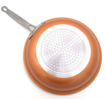 Copper Nonstick Frying Pan with Ceramic Coating – Induction & Oven Safe Skillet (8, 10, 12 Inch) Cookware - Duly Kitchen