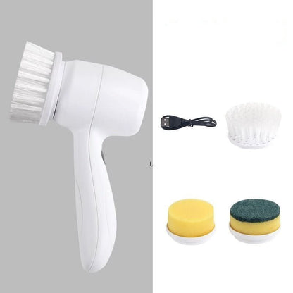 Cordless Electric Spin Cleaning Brush 4 - in - 1 Handheld Scrubber with 4 Brush Heads Kitchen Utensils & Gadgets - Duly Kitchen