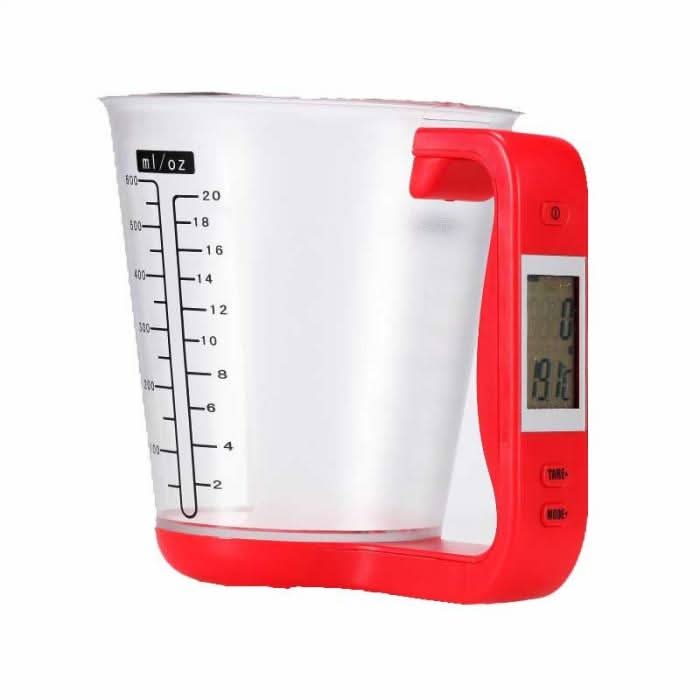 Kitchen measuring cup scale with LCD display for accurate food weighing