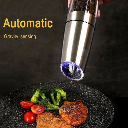 electric gravity pepper grinder with LED light – Duly Kitchen