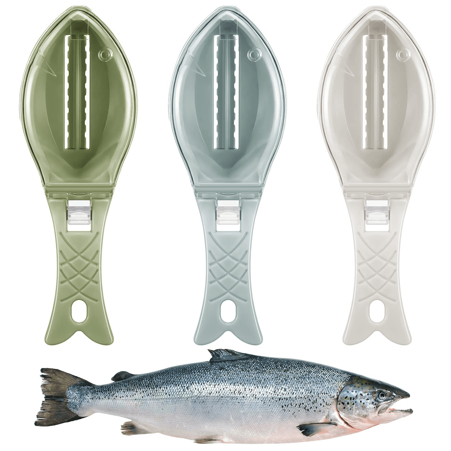 Fish Scale Scraper with Cover – Fish Skin Cleaning Tool Kitchen Scaler Brush Kitchen Utensils & Gadgets - Duly Kitchen