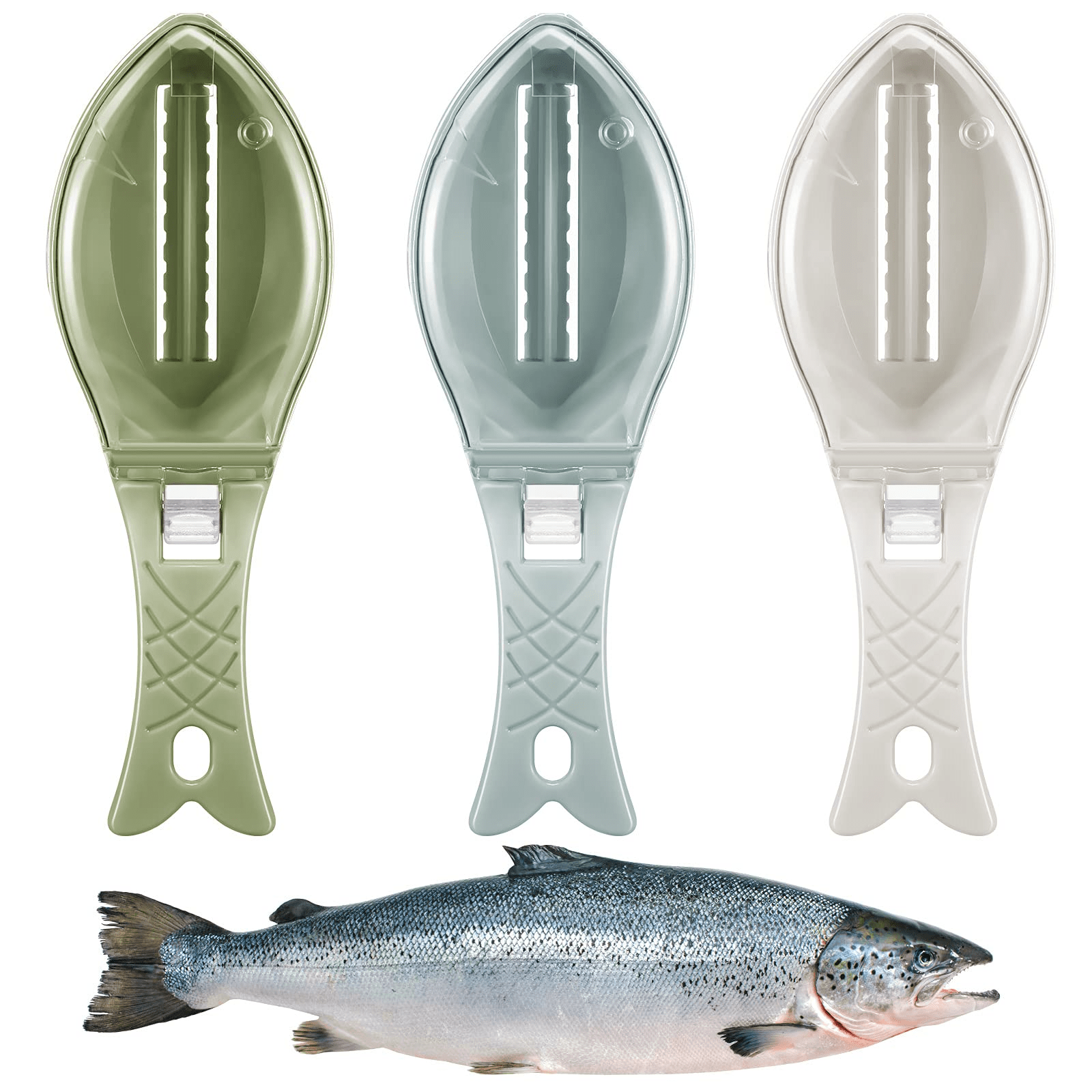 Fish Scale Scraper with Cover – Fish Skin Cleaning Tool Kitchen Scaler Brush Kitchen Utensils & Gadgets - Duly Kitchen
