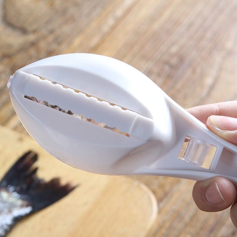 Fish Scale Scraper with Cover – Fish Skin Cleaning Tool Kitchen Scaler Brush Kitchen Utensils & Gadgets - Duly Kitchen