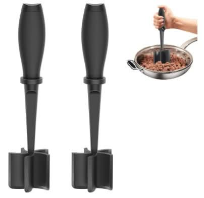 Heat Resistant Nylon Meat Chopper & Masher for Ground Beef Nonstick Cookware Safe Cookware - Duly Kitchen