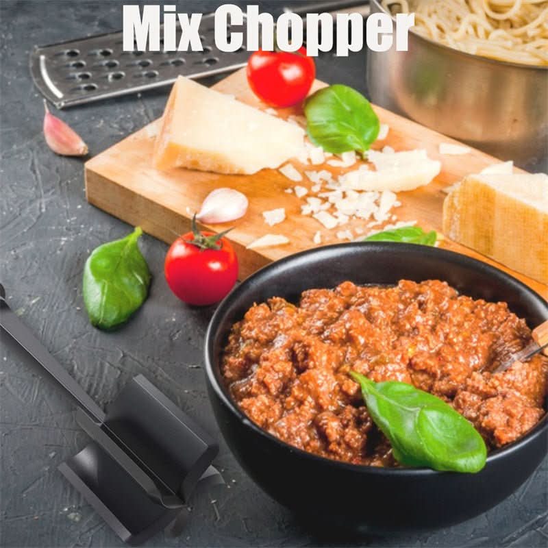 Heat Resistant Nylon Meat Chopper & Masher for Ground Beef Nonstick Cookware Safe Cookware - Duly Kitchen