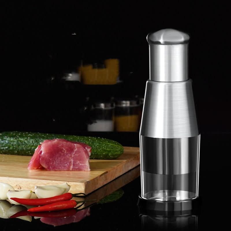 Manual Stainless Steel Garlic Crusher & Onion Chopper Press Kitchen Tool Kitchen Utensils & Gadgets - Duly Kitchen