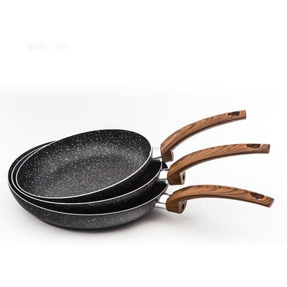 Nonstick Induction Frying Pan – Multi - Function Aluminum Skillet with Wooden Handle Cookware - Duly Kitchen