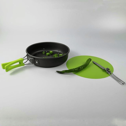 Outdoor Camping Cookware Set for 2 - 3 People with Pot, Pan, Teapot & Tableware Cookware - Duly Kitchen
