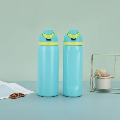 Stainless Steel Insulated Straw Water Bottle 16oz–40oz Sports Thermos Cup Drinkware - Duly Kitchen