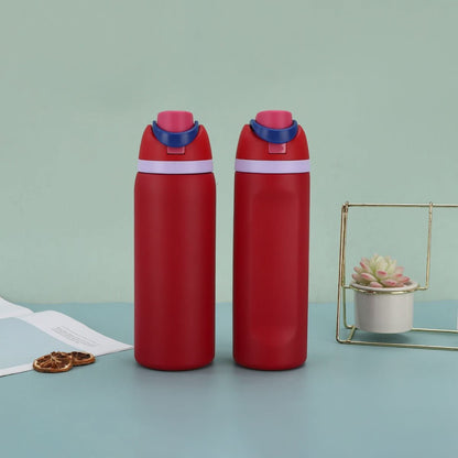 Stainless Steel Insulated Straw Water Bottle 16oz–40oz Sports Thermos Cup Drinkware - Duly Kitchen