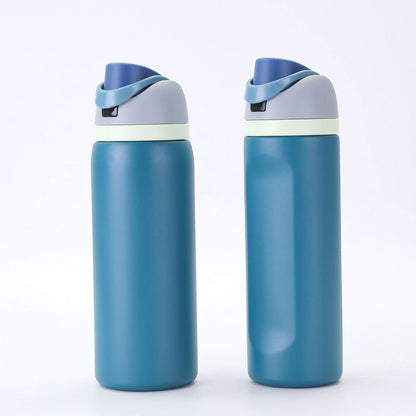 Stainless Steel Insulated Straw Water Bottle 16oz–40oz Sports Thermos Cup Drinkware - Duly Kitchen