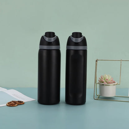 Stainless Steel Insulated Straw Water Bottle 16oz–40oz Sports Thermos Cup Drinkware - Duly Kitchen