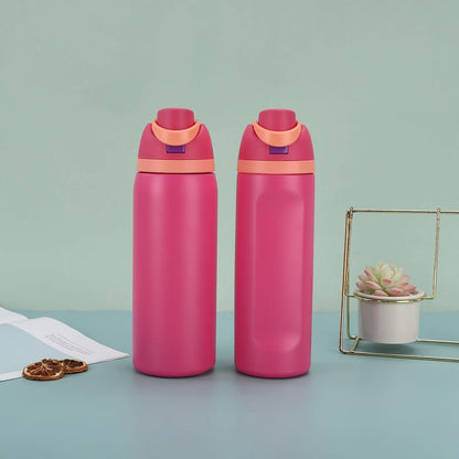 Stainless Steel Insulated Straw Water Bottle 16oz–40oz Sports Thermos Cup Drinkware - Duly Kitchen