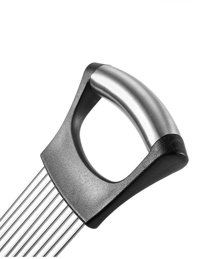 Stainless Steel Onion Holder & Meat Tenderizer – Multi - Function Vegetable Cutter Slice Guide Kitchen Utensils & Gadgets - Duly Kitchen